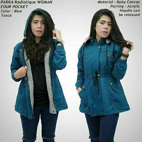 JAKET PARKA WANITA // JAKET PARKA CANVAS WANITA