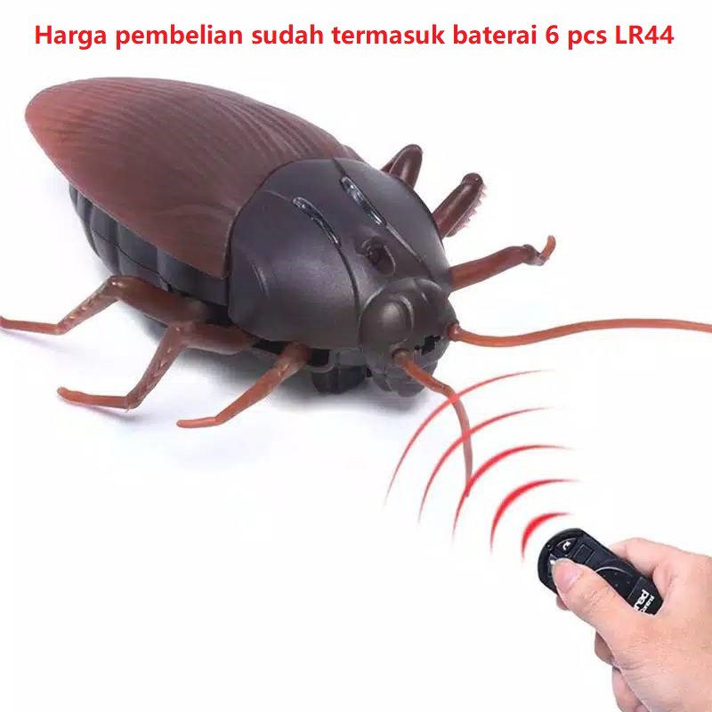 Kecoak Kecoa palsu Remote Control cockroaches RC infrared infra red untuk hadiah kado ultah gift