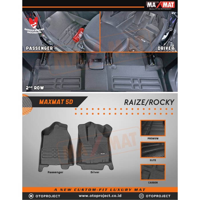 MAXMAT 5D ELITE TOYOTA RAIZE/ROCKY.,
