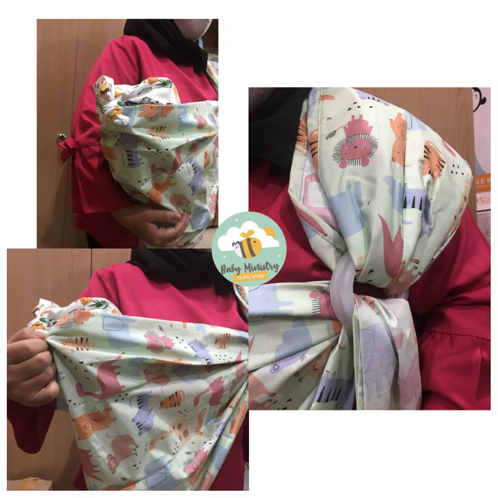 Gendongan Bayi Anak Kain Original Petite Mimi / Ring Sling Petite Mimi Gendongan Samping Petitemimi