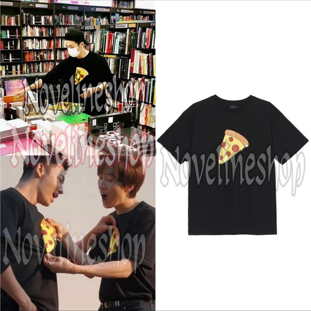 [COD] T-SHIRT KAOS KPOP SUPER JUNIOR DONGHAE EUNHYUK TEMPUS PIZZA COTTON COMBED 30S