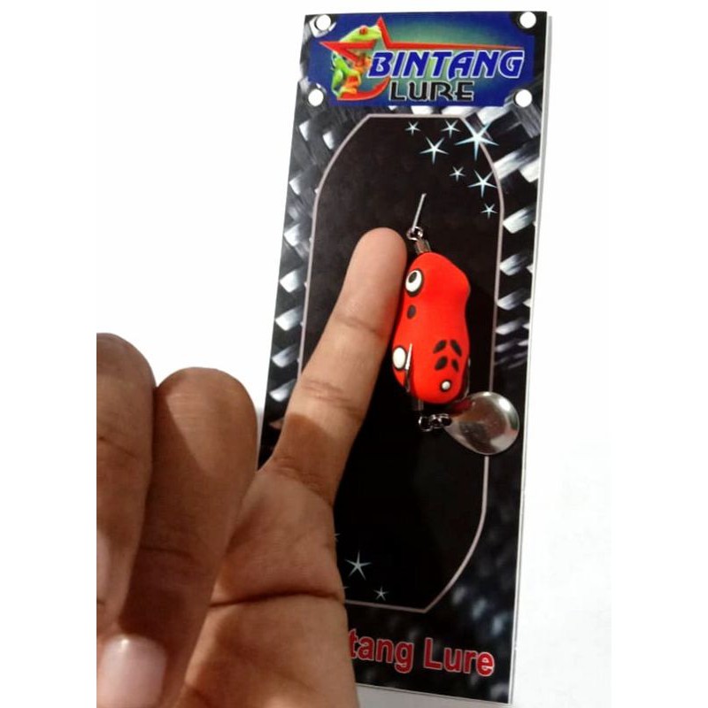 SOFT FROG MINI 2,7CM BINTANG LURE | UMPAN CASTING IKAN GABUS | SNAKEHEAD | UMPAN CASTING HARUAN