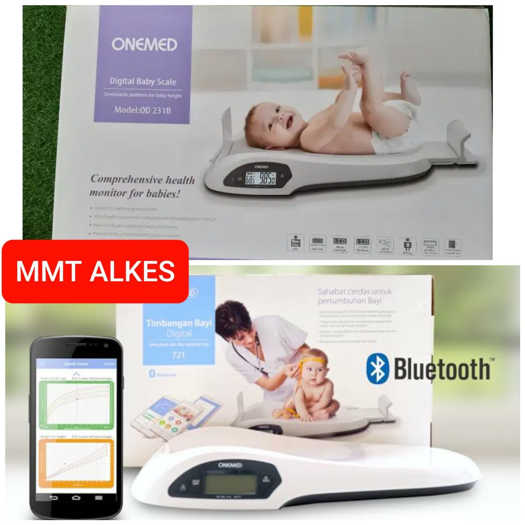 Timbangan Bayi Digital Onemed tipe OD 231B DAN 721 +bluetooth