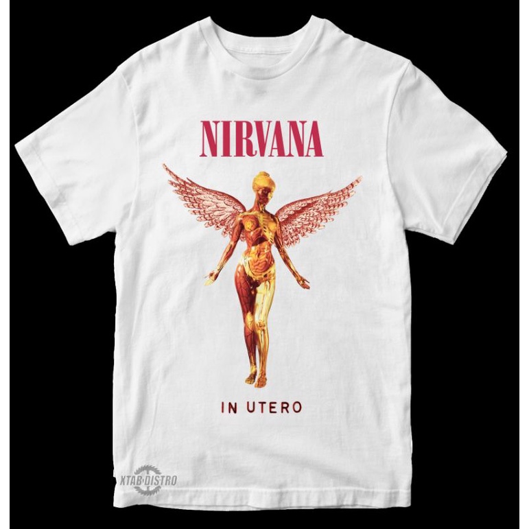 kaos NIRVANA 6 - IN UTERO / Premium Tshirt nirvana / smells like teen / nevermind / uniqlo hnm-1