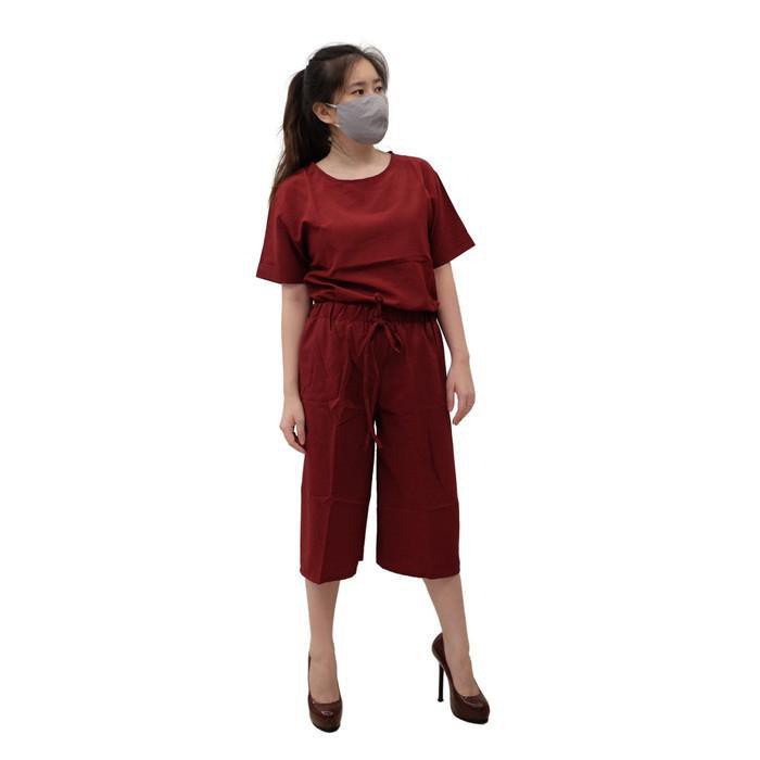 Grosir Baju Setelan Wanita Terbaru Gaul 'TUYEWA MARUN