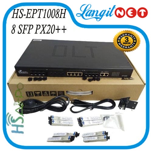 HSAIRPO EPT1008H / HSGQ E08 EPON OLT 8PON 8SFP PX20xxx 7dB