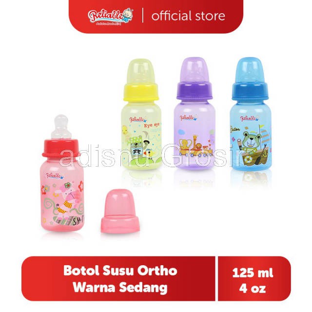 Reliable Botol Susu Dot Ortho Karakter Sedang 125 ML RBS-9931