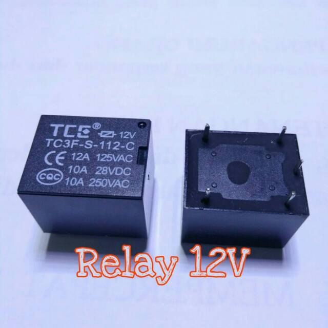 Relay 12V 10A 5 kaki