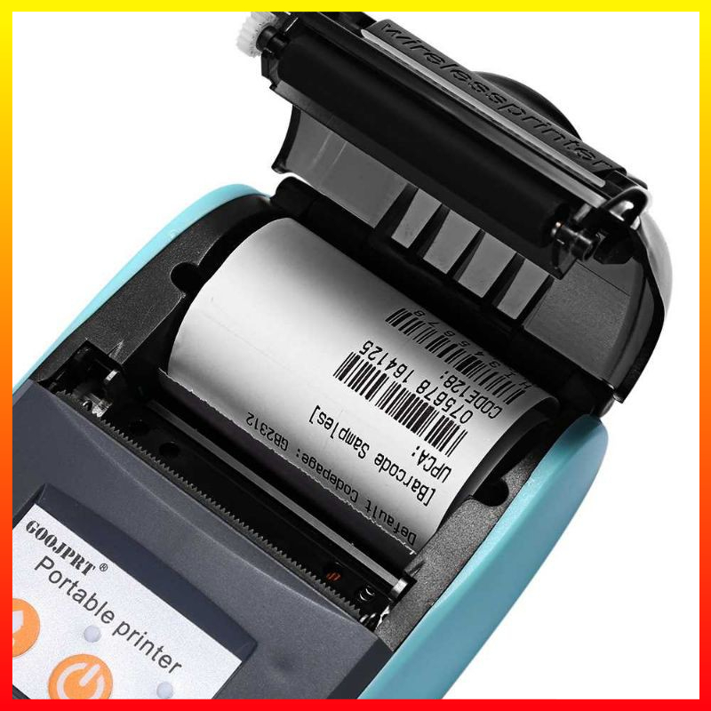 Mini Bluetooth Thermal Printer Label Stiker Printer Max Reflektif Cetak Hitam Kertas 58mm GOOJPRT POS JP-PT210 - 3KPT03OC