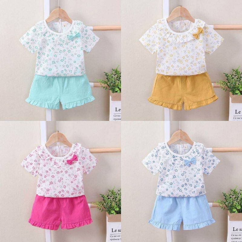 baju anak perempuan stelan import
