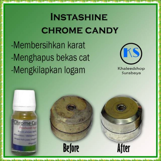 

Pengkilap Logam Pembersih Logam Penghapus Logam (Instashine) 10 ml