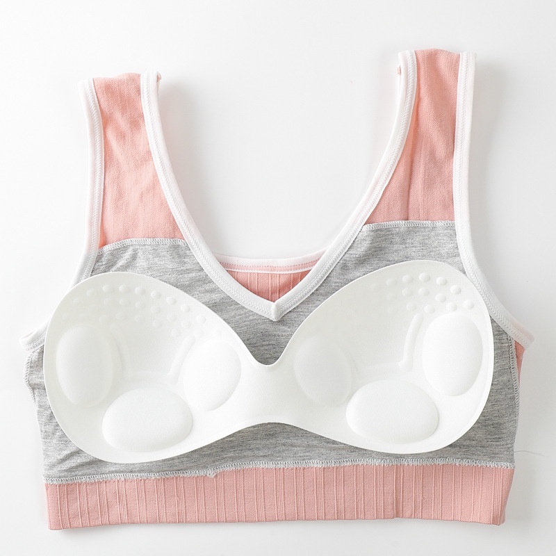 ELFYDO BRA526 Bra Tanpa Kawat Pakaian Dalam Wanita Miniset Sportbra Gym Bra Olahraga Push Up