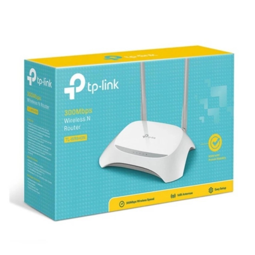 TP LINK TL WR840N  Wireless N Router Version 5 Up to 300 Mbps