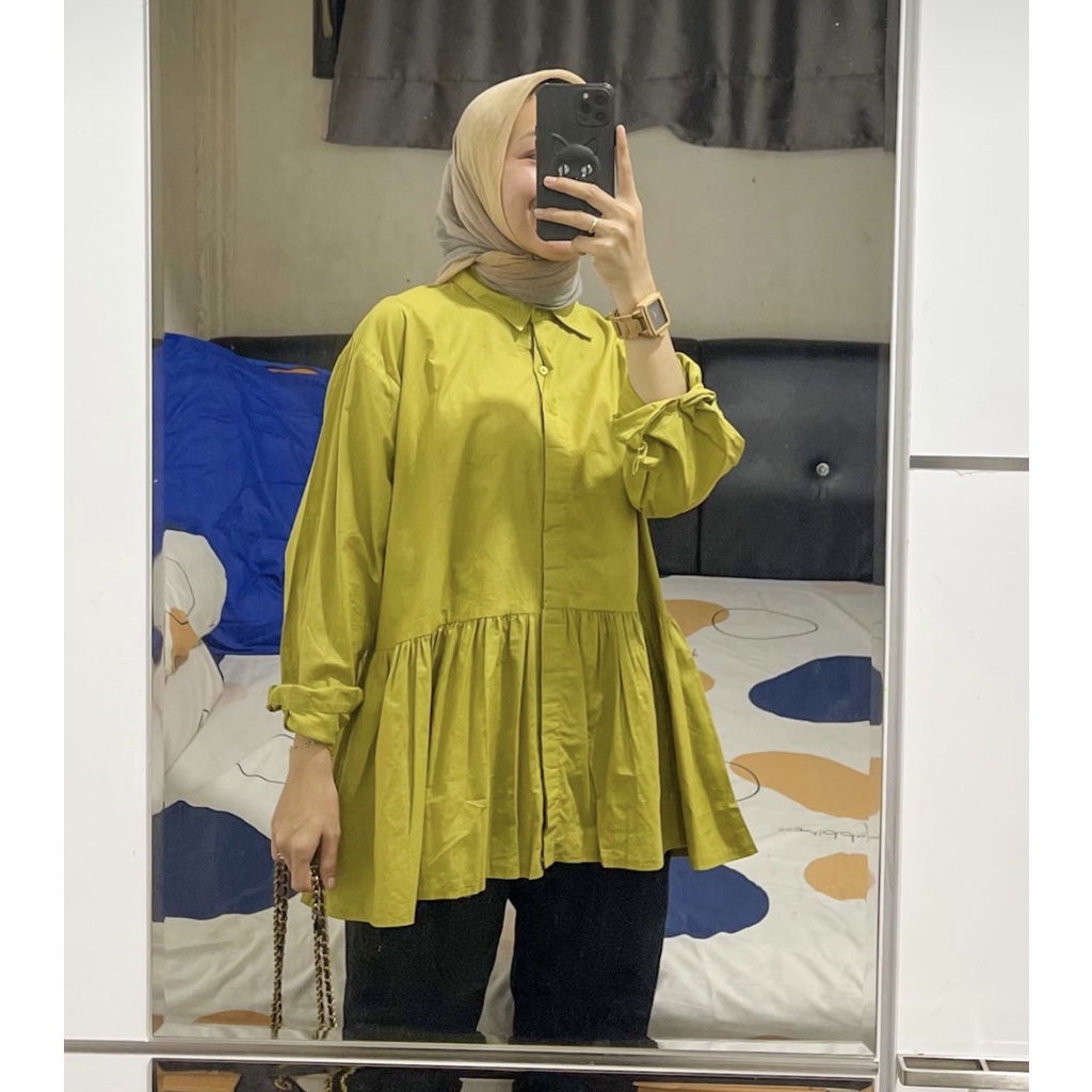 SYIFA TOP / KEMEJA WANITA ATASAN WANITA / BAJU BLOUSE WANITA | new arival Lengan Panjang Baju Remaja