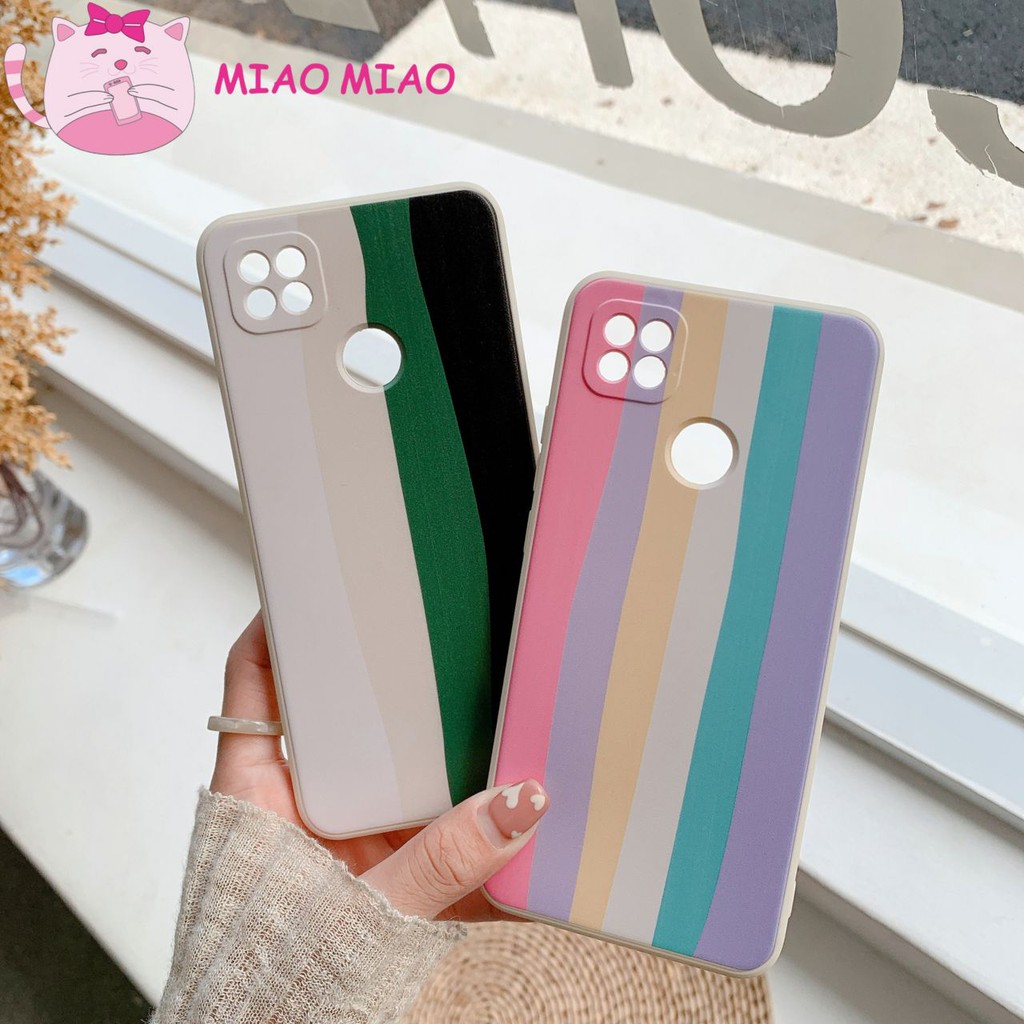 MIAO CASE PELANGI RAINBOW EDGE OPPO REALME A53 A33 A3S F9 A5S A7 A31 A9 A15S REALME C1 C2 C3 C20 C21-3
