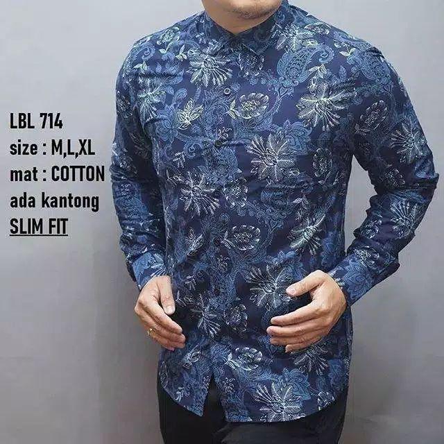 Batik Pria//batik Modern//batik Cowok//batik Istimewa//batik Kekinian//kode Batik:lbl 714