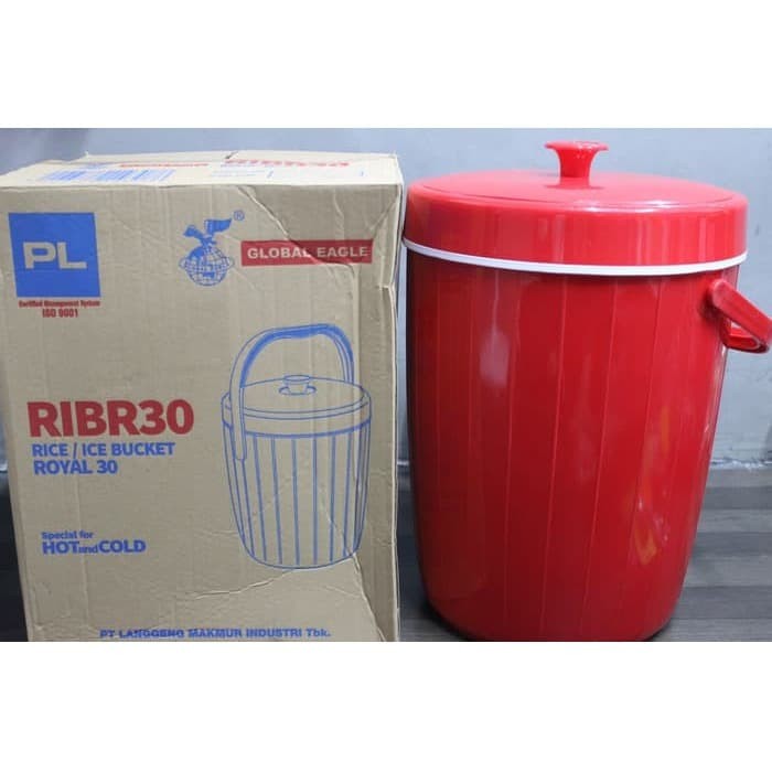 GLOBAL EAGLE Rice Bucket / Tempat penyimpanan nasi es batu box 30Liter RIBR30 BATAM