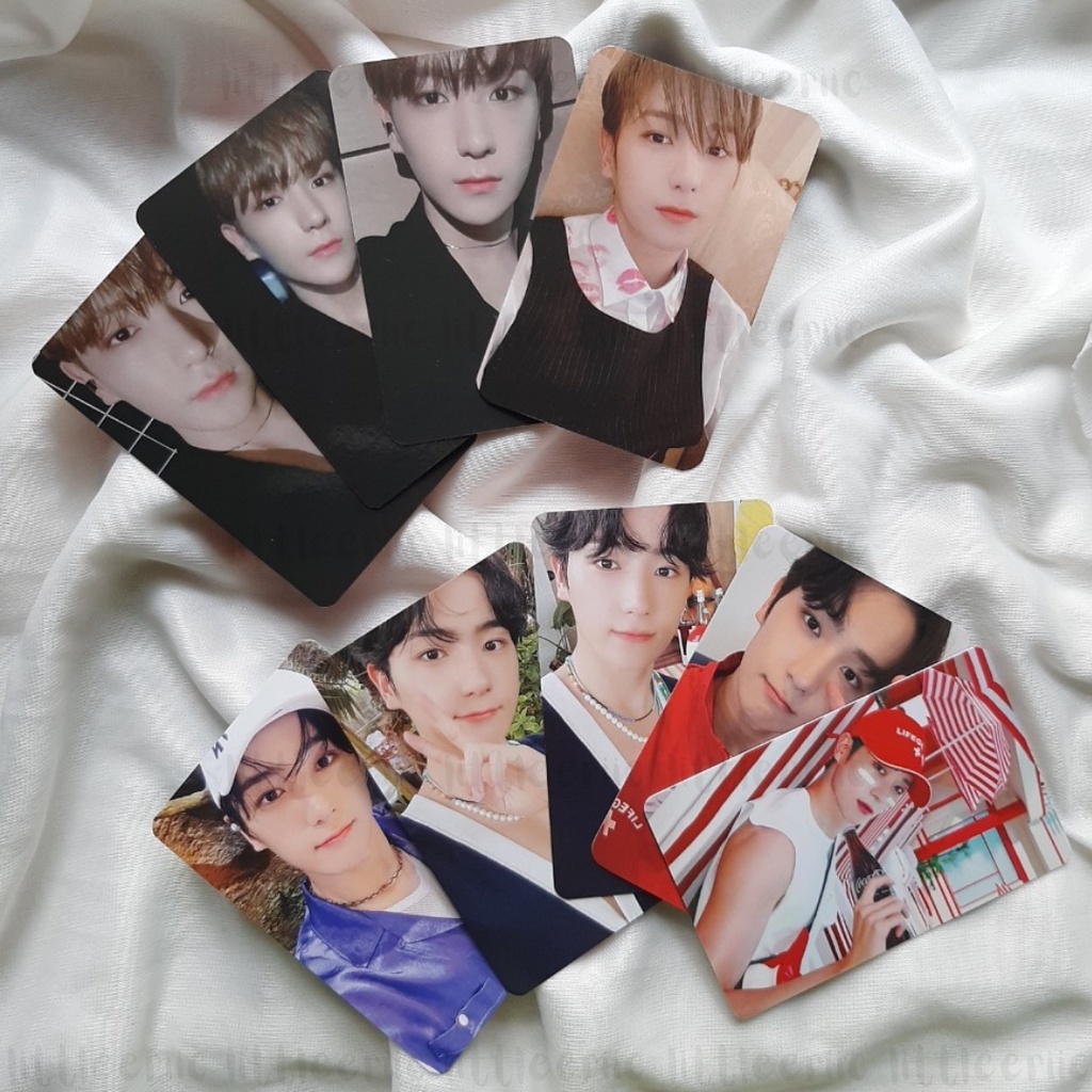 [OFFICIAL] PHOTOCARD THEBOYZ Hyunjae Chase Trick The Stealer Splash Kick Sparkling PC Topi Senyum Ma