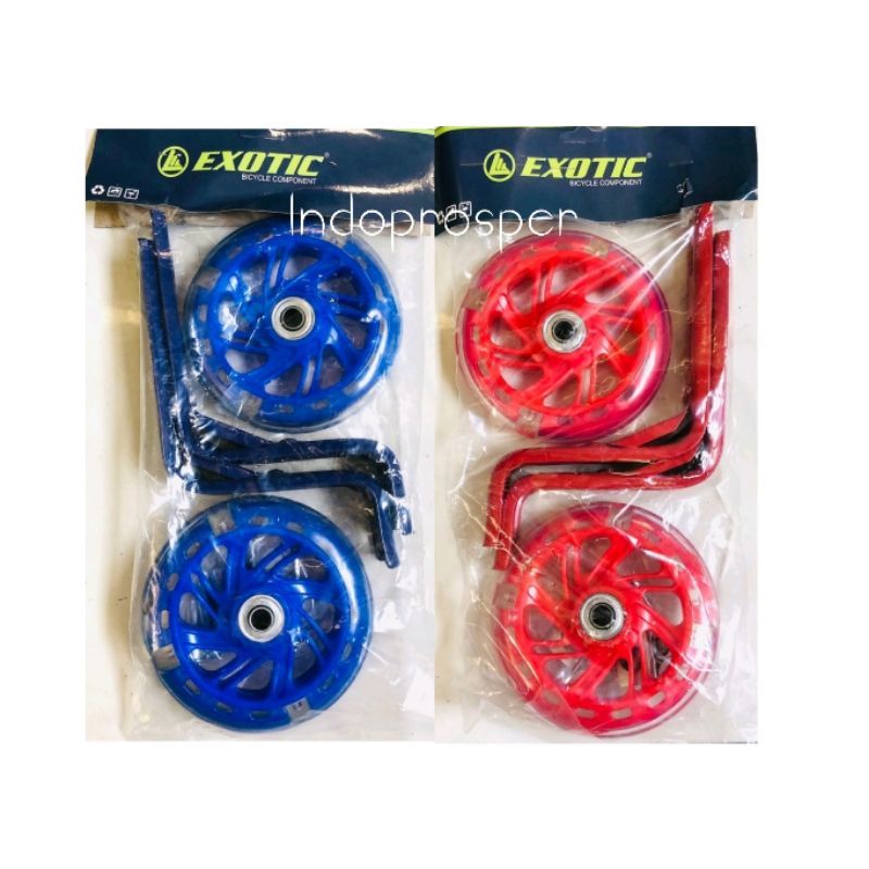 Roda Samping Pembantu Roda Training Wheel Roda Bantu Sepeda Anak Lampu