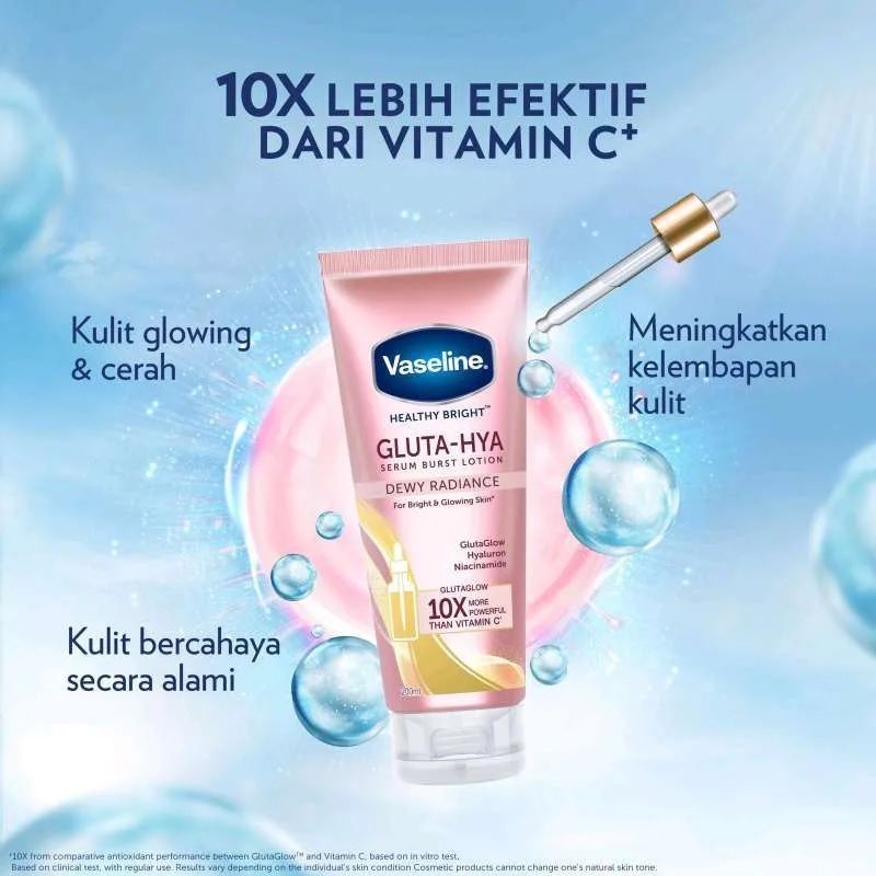 VASELINE HEALTHY BRIGHT GLUTA-HYA SERUM BURST UV LOTION