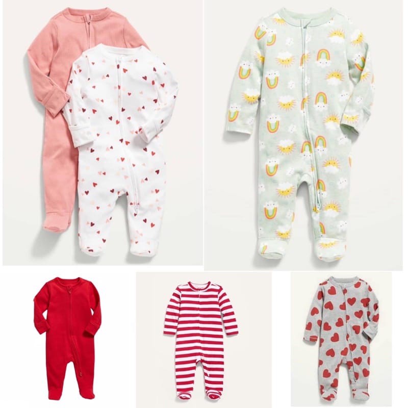 Baju tidur bayi anak perempuan cewek (unisex) sleepsuit 0-9 bulan r53