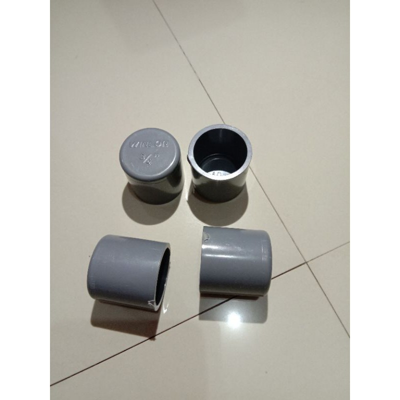 Tutup Paralon PVC 1/2 inchi / Dop Winlon 3/4 inchi