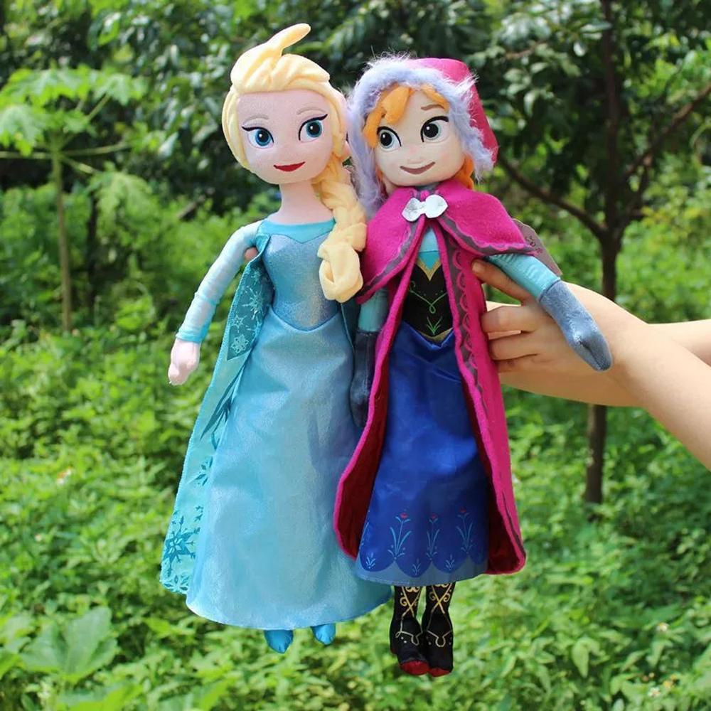 Boneka QUINTON Anna Elsa Hadiah Natal Kartun Snow Queen Elsa Doll Mainan