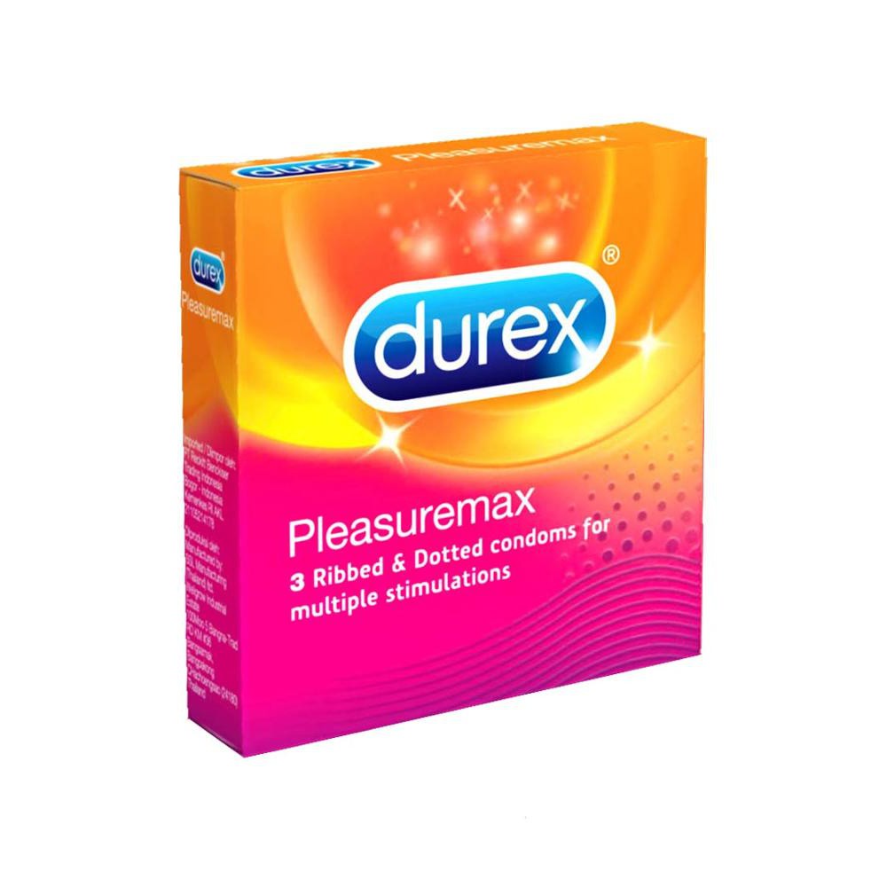 Kondom Durex Pleasuremax isi 3 Pcs - Kondom Gerigi
