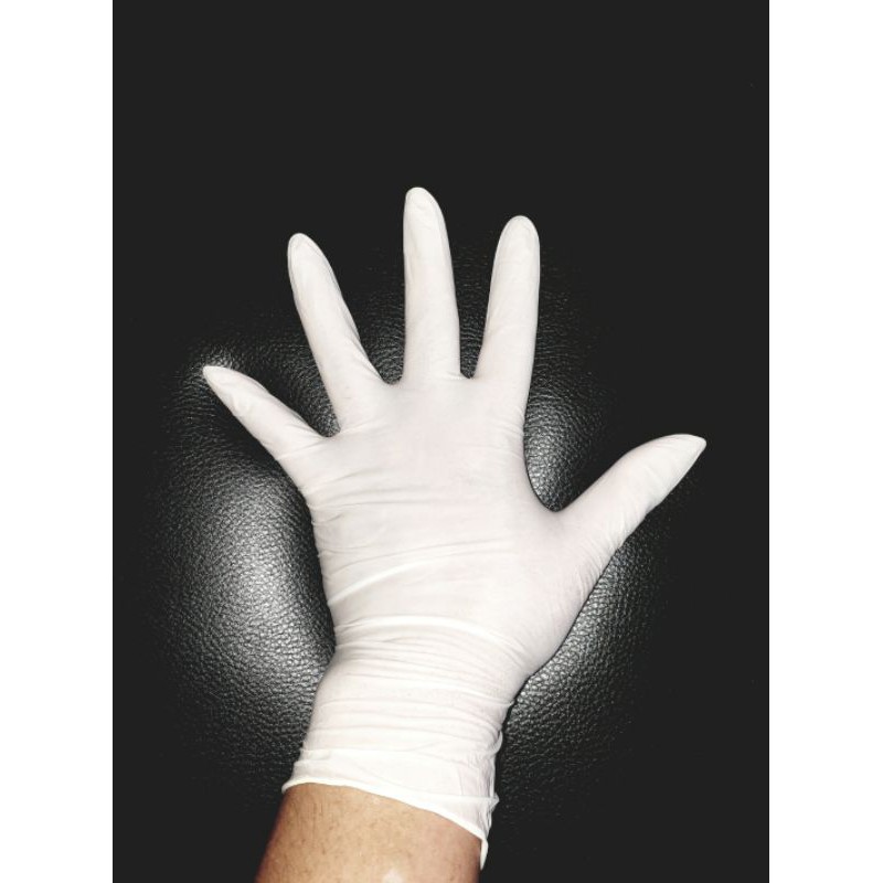 Hand glove latex powder isi 100 pcs/Sarung tangan latex 100 pcs/Sarung tangan karet/Handscoon