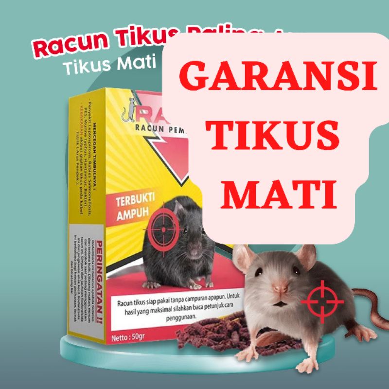 Racun Perangkap Pembasmi Pengusir Jebakan Obat Umpan Penjerat Makanan Serbuk Jaring Ravun Anti Tikus