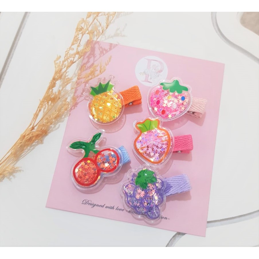 (Pimenova) Baby hair clip aksesoris Rambut Anak Jepitan Rambut Hairclip Fruit