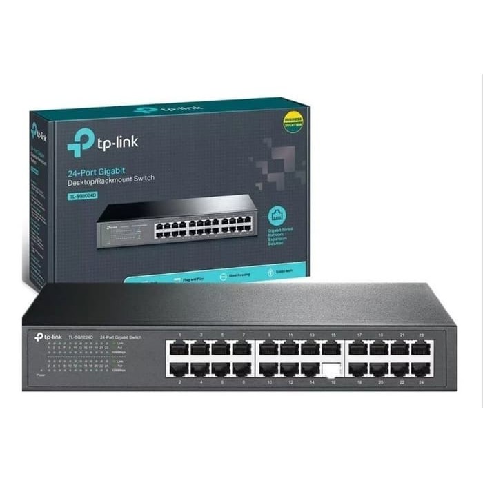 TP-Link Switch HUB 24 Port Gigabit LAN TL SG1024D Case Steel HUB 24port GIGABIT