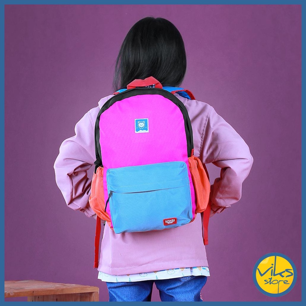 Tas Sekolah SD Anak Cowok Cewek Ukuran Sedang Tas Punggung Tas Ransel Backpack Premium