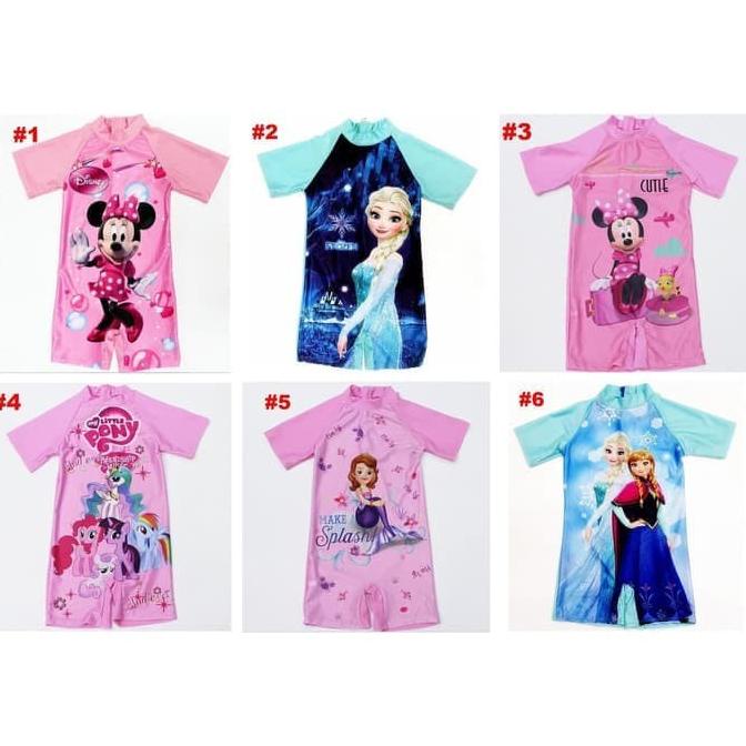 Baju Renang Anak Perempuan Cewek Pakaian Renang Swimsuit Swimwear