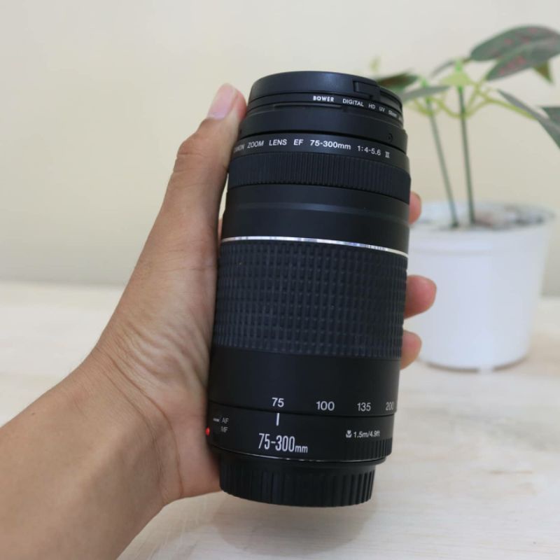 lensa tele canon 75-300mm iii mulus fulset