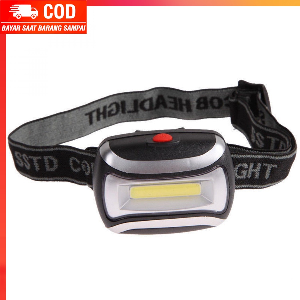 (100% BARANG ORI) TaffLED Headlamp Flashlight Waterproof LED 3 Modes COB - CH-2016