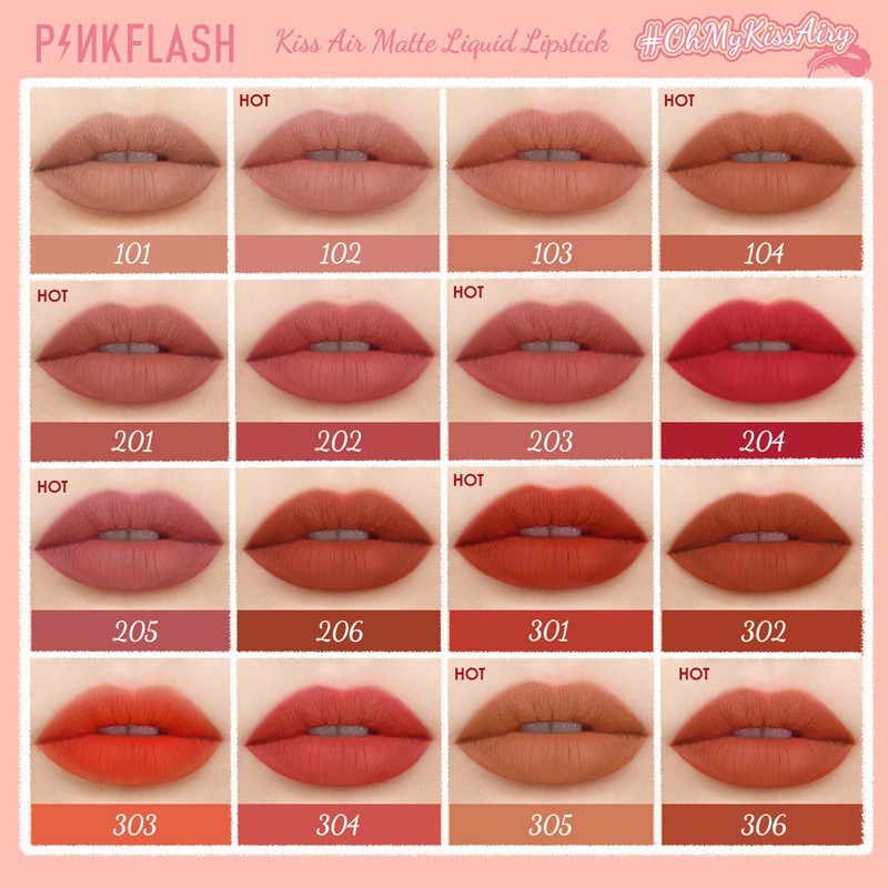 Pinkflash Kiss Airy Matte Lipstick Pinkflash Lipstick Matte Pinkflash Lipmatte Pinkflash Lipstik Pink Flash