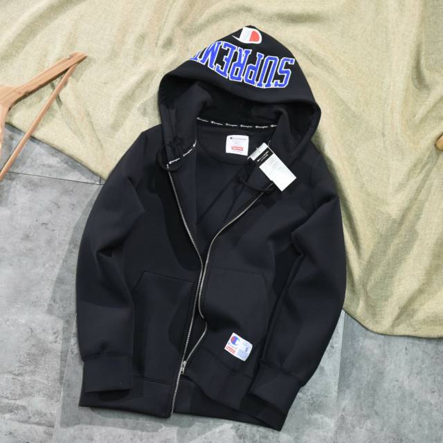 supreme x champion arc logo zip up