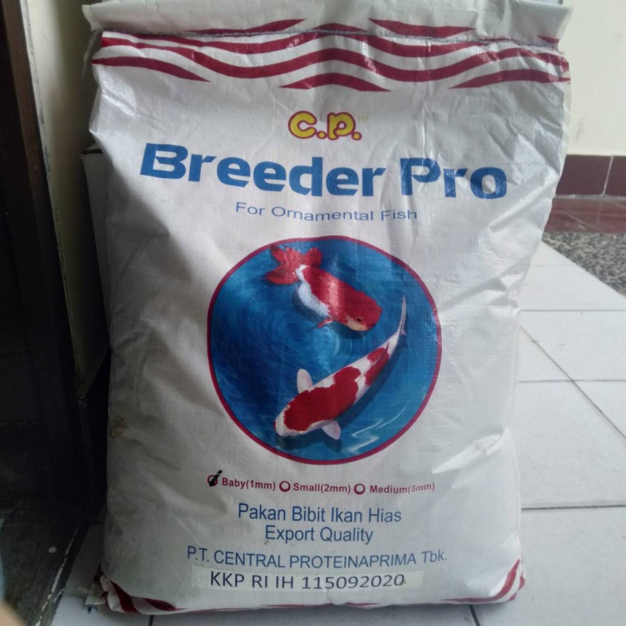 PELET IKAN BREEDER PRO FISH FOOD NETTO 1 KG SIZE BABY (1MM)