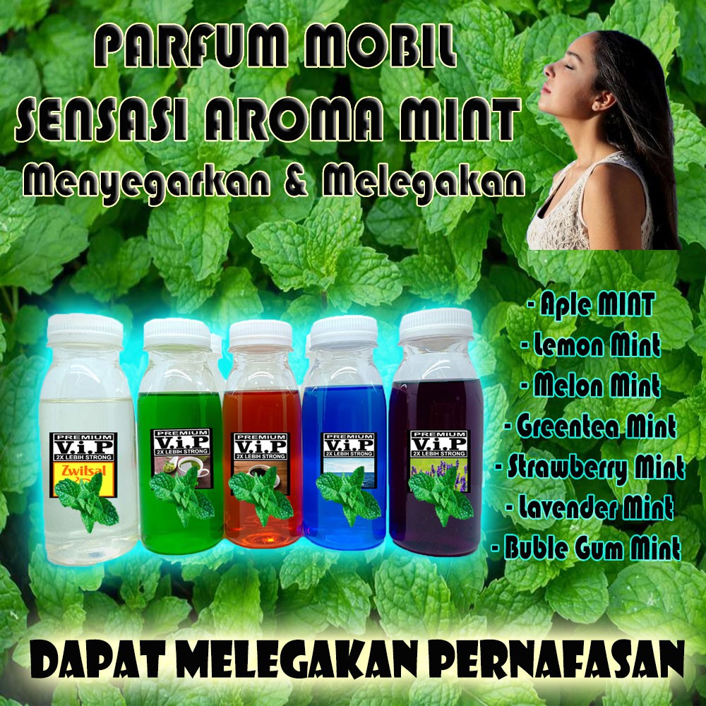 ISI ULANG Parfum mobil Aroma ANEKA MINT - Menyegarkan dan Melegakan Pernafasan - VLEO / SONIK / EXCO