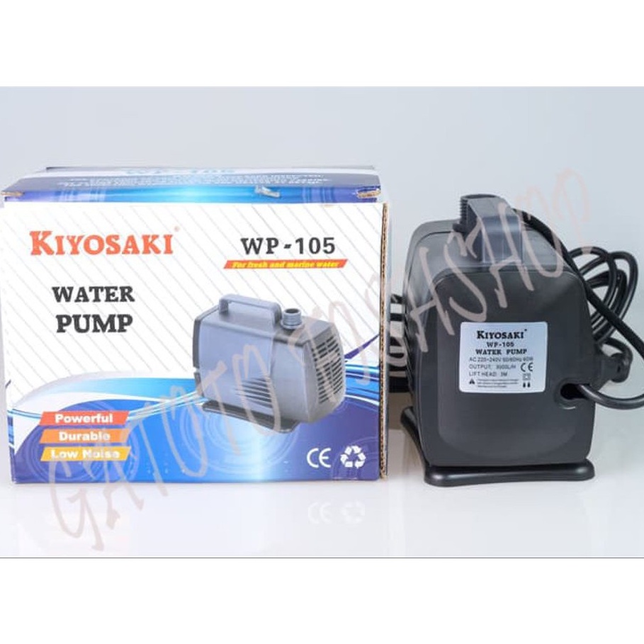 Aquarium Kolam Ikan Pompa Celup Water Pump Sekelas Amara Kiyosaki WP 105 Promo Cuci Gudang