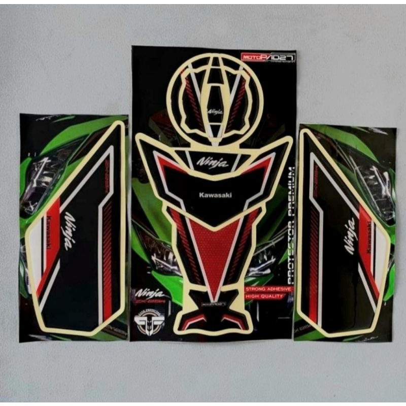 Stiker Tankpad Deckpad Body Samping fullset carbon Kawasaki ZX25R premium