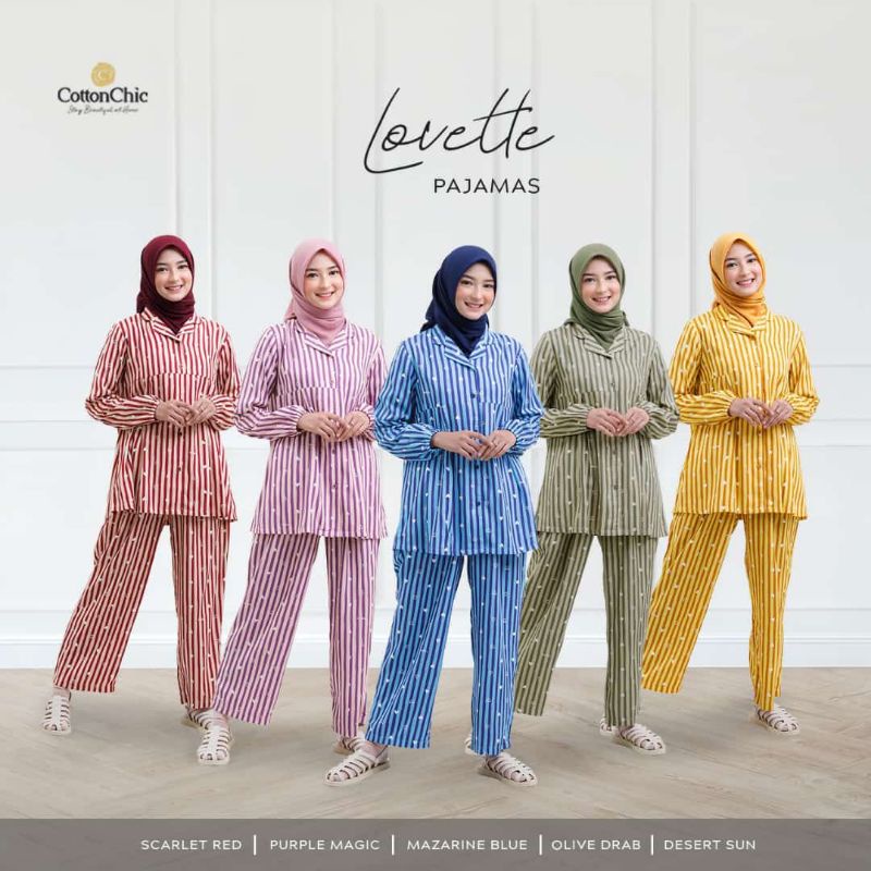 Lovette Pajamas Ukuran Dewasa by Cotton Chic