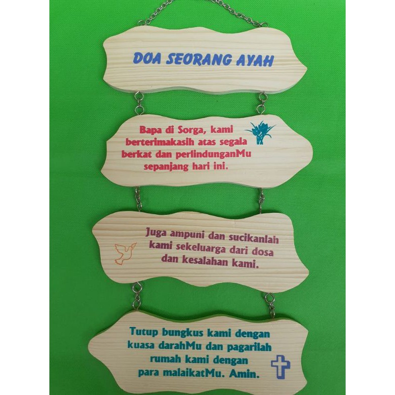 hiasan dinding empat tingkat Doa seorang Ayah