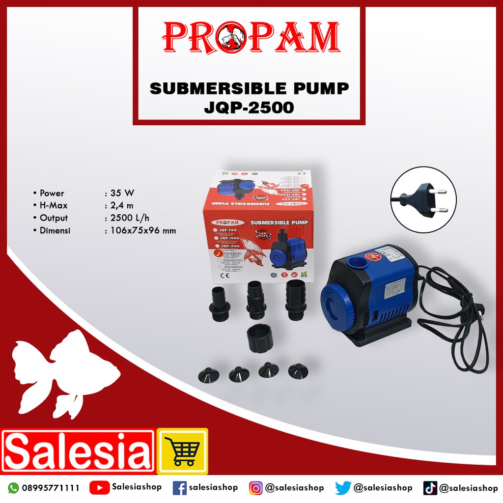 POMPA AIR SUNSUN PROPAM JQP 2500 WATER PUMP KOLAM AQUARIUM CELUP