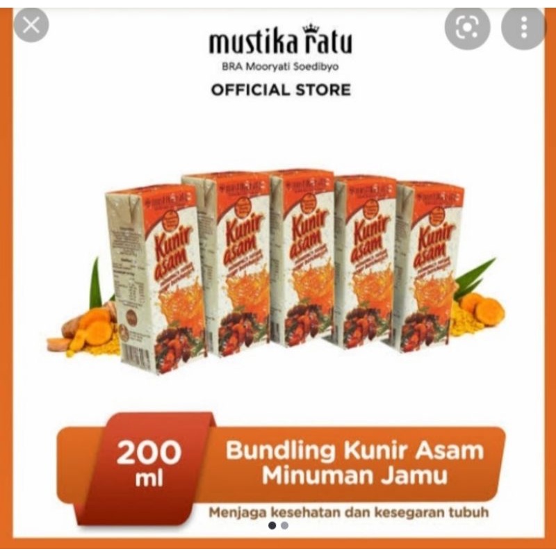 

(Mustika Ratu) minuman kunir asem 200 ml (5pc)