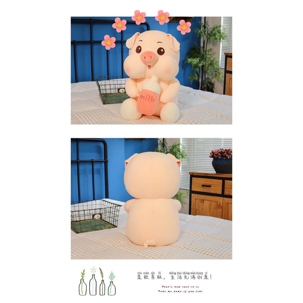 Boneka Babi Bottle milk ukuran JUMBO Boneka Lucu / Boneka lmut