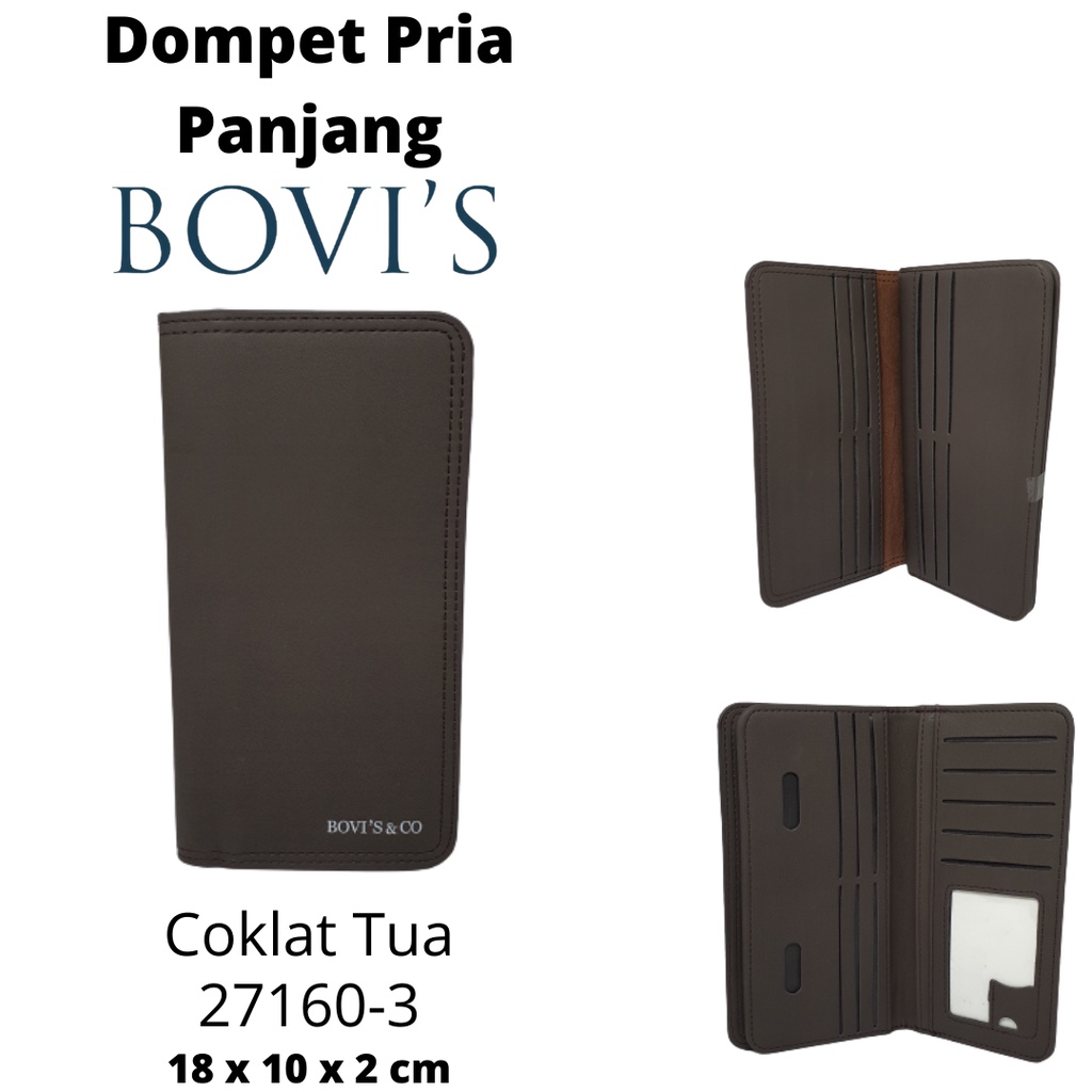 Dompet Pria Panjang Import Original Bovis Terbaru Keren Anak Muda Kekinian Kualitas Distro Harga Murah Terjangkau