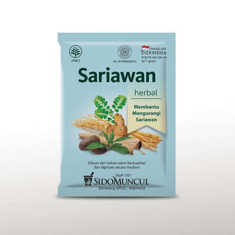 

JAMU SARIAWAN SIDOMUNCUL 1 PAK (10 sachet)