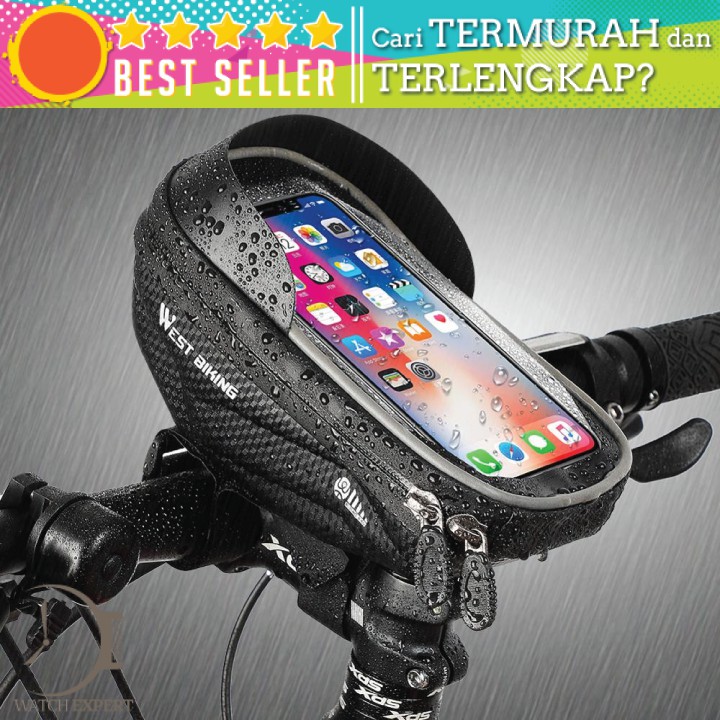 COD Tas Sepeda Anti Air Waterproof Smartphone 6.5 Inch